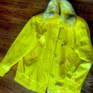 Laura Winston Genuine Leather Bomber Jacket